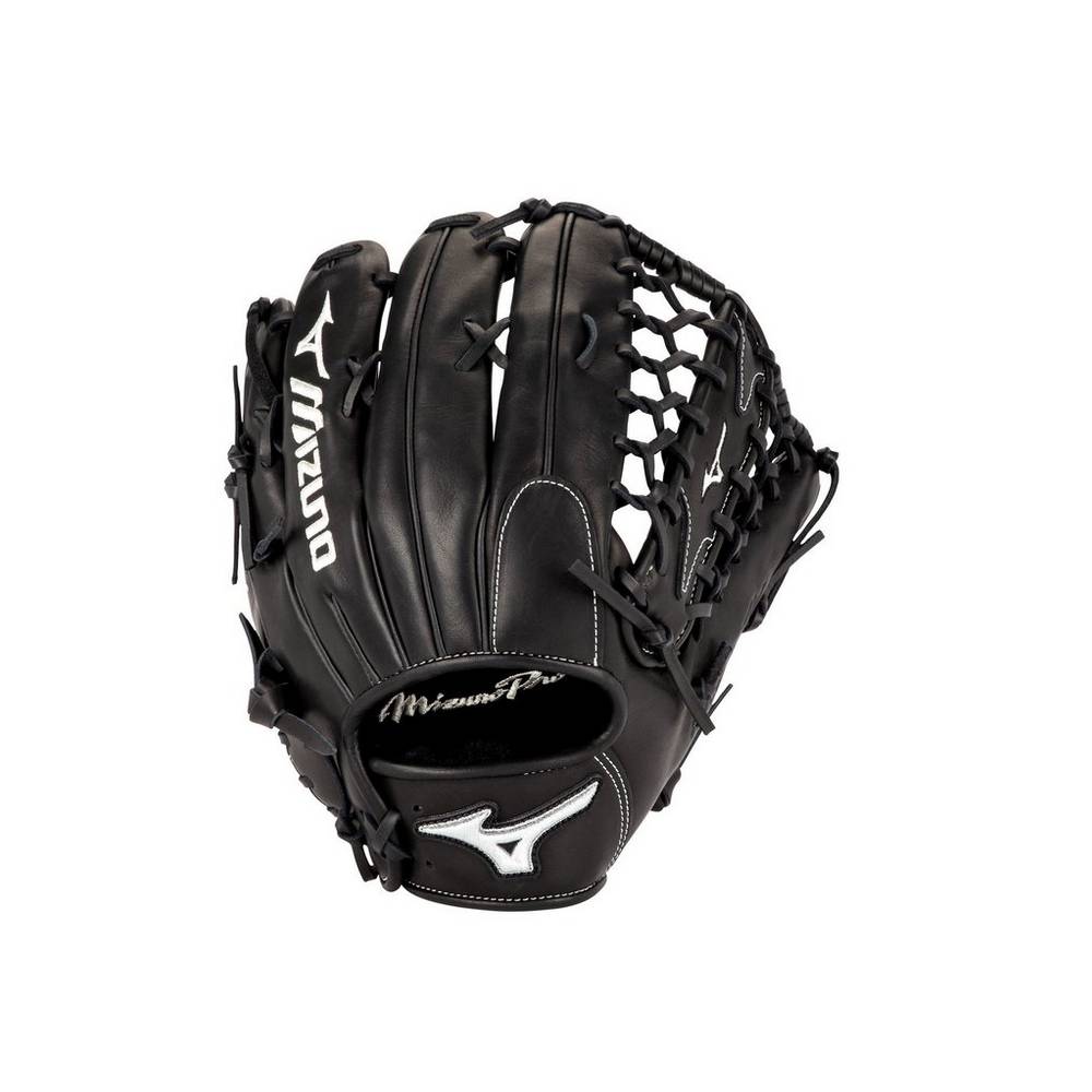 Mens Mizuno Pro Brett Gardner 12.75" Gloves Black/Silver Philippines (SHOCYX837)